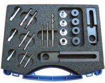 Stud Extractor Set - fitting thread sizes M5-6-8-10 - worldwide exclusive system without radial pressure on the bolt 1879 Special Sockets / Wrenches Hook Wrench with flexible Jaw - special steel -