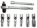 8-piece Glow Plug Installation Kit - with torque limited ratchet (18 Nm) - extension bar 100 mm - 12-point glow plug joint