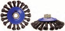 Wire Disc Brush 115 mm, M14 x 2-18 twisted brush strands - suitable for mounting on bench