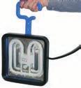 Hand Lamp, 11W, 220V - very rugged hand lamp with 2 neon tubes - protection class IP54, protected against splashing water - equipped with 5m neoprene cable and metal hook 9704 Energy Saving Work