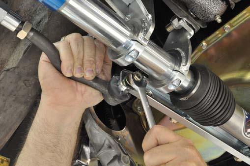Tighten the locknut with a 5/8 wrench.