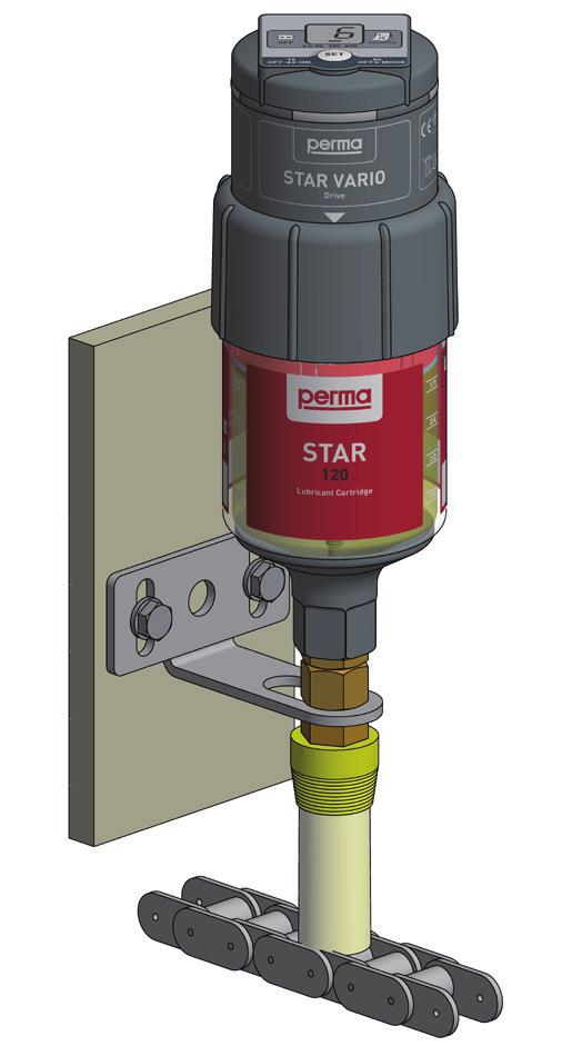 2.3 Mounting of oil filled units 2.3.1 Direct mounting perma STAR VARIO is not equipped with an oil retaining valve in the outlet. Usage of an external oil retaining valve is recommended.