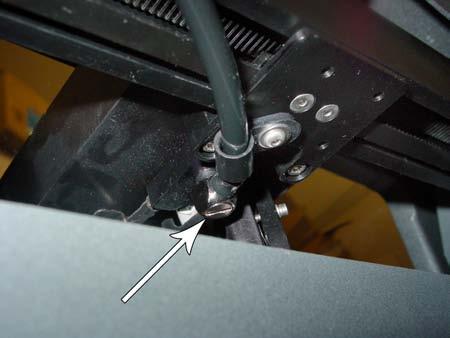 The arm will detach from the rails but do not pull on X-axis arm because this will damage your VLS. 9.