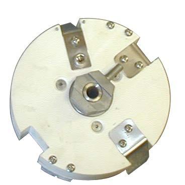 Ensure that the contact arm aligns with the contact strip and tighten the three set screws. g.