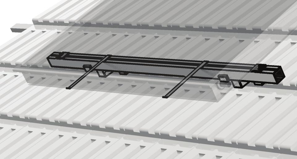 MOUNTING WITH GALVANIZED PROFILE PARALLEL MOUNTING WITH THE ROOF LINE -