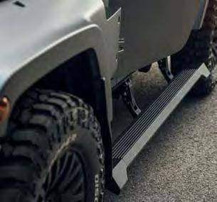 high profile tailpipes with the Chelsea Truck Company s signature crosshair motif, creating a