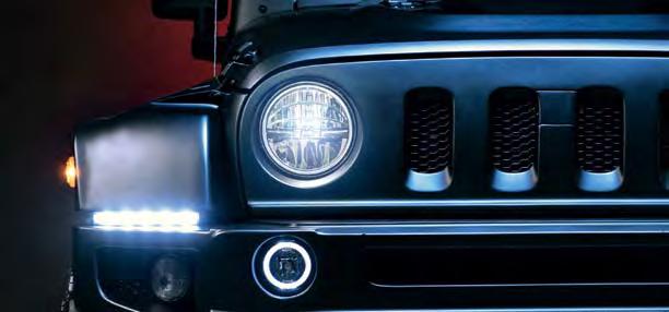 Lighting Lighting Tron Ring Front Bumper Lighting Echoing the shape of the classic Jeep headlamp, the Tron Ring front bumper lights are