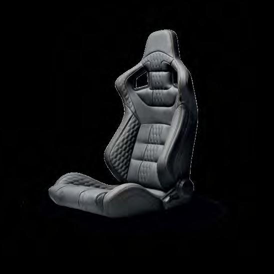 Matrix GTB Sports Seats Black sequoia Quilted Leather with gold stitching Matrix GTB Sports Seats Carmine Quilted Leather with gold