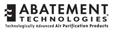 HEPA-AIRE PORTABLE AIR SCRUBBER-PAS1800 INSTRUCTION MANUAL Abatement Technologies, Inc.