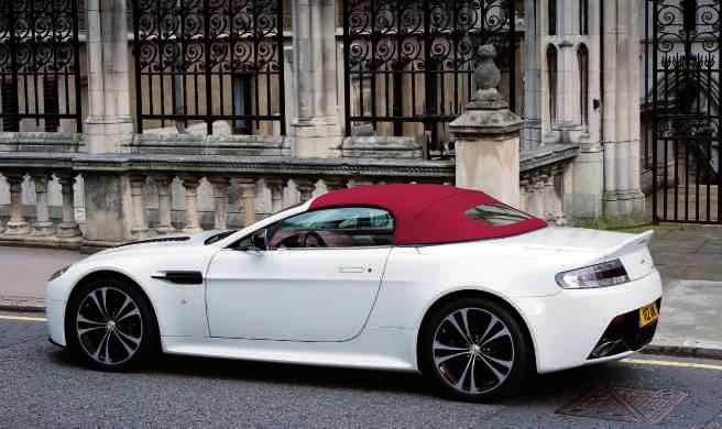 V12 Vantage Roadster shown in Stratus White with