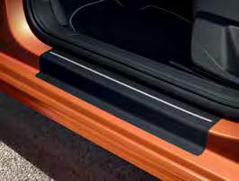 note: Not for R-line 03 Door sill protector film Black/Silver A detail which both looks good and is functional to