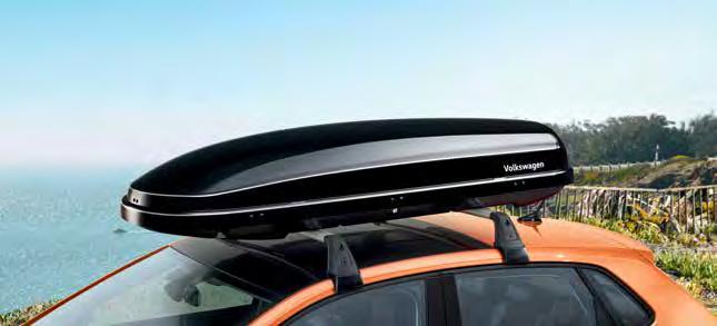 01 01 Premium Roof box The aerodynamic roof box provides an impressive combination of minimal driving noise together with simple and quick installation using a quick-action clamping mechanism.
