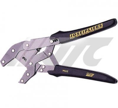 JTC-3704 SELF ADJUST PLIERS The gripping span remains substantially constant for any size workpiece. Jaws always grip in parallel position up to 1 3/8" (35mm). Uniform, powerful grip.