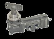 5 The, basic valve is a 3 position manual valve. Operation is as follows: Position 1. This position is the normal position or the regular operation mode. Position 2.