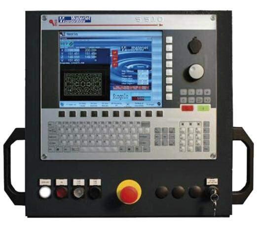 Numerical Control S 510 1) The Graphic-Window shows the shape of the work piece and the cutting path. It can be used to define the start point for the restart function.