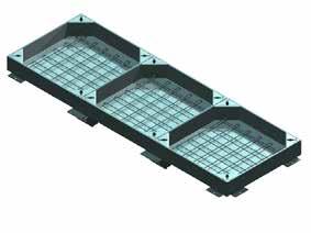 Recessed Tray Type PS4600 Continuous Duct Recessed Tray Type Cover & Frame FACTA Class D Corner Detail Continuous duct recessed tray type cover and frame.
