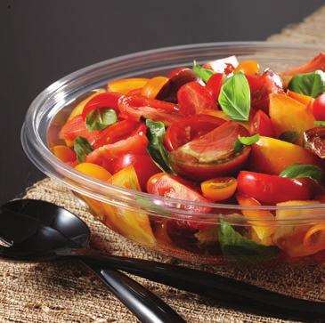Sabert s Cold Collection provides high-quality, aesthetically appealing disposable salad bowls, tubs, produce and lettuce trays in 8-64 oz. sizes with tamper-resistant options.