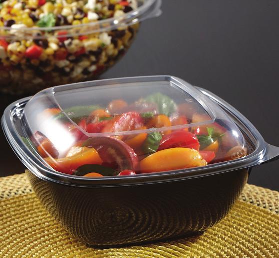 Display premium salads that command a premium price point with Sabert s premium aesthetics.