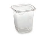 37 x 5.65 1.85 PET 390 17622TR Clear Medium Divided Rectangle Container 7.37 x 5.65 1.85 PET 390 17624TR Clear Medium 24 oz. Rectangle Container 7.37 x 5.65 2.