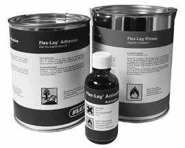 For sizes not included in the chart please contact Flexco Customer Service for assistance. FLEX-LAG ADHESIVE 27.0 oz. (0.8L) / ACTIVATOR 1.4 oz. (40g) (1:1 mix ratio) Face Width In.