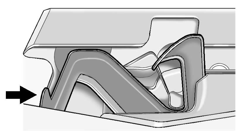 Push the secondary hood release to the right. The lever is near the middle of the hood. 3.