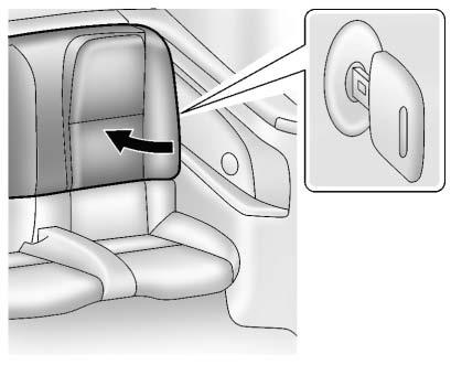 Keys, Doors, and Windows 2-9 Emergency Trunk Release Lock (Convertible Only) If the trunk lid cannot be opened using the RKE transmitter or the trunk release button: 1.
