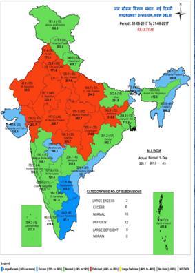 But there was also a break in monsoon and it resulted in gaping rainfall deficits in several regions across the country Source: India Meteorological Department (IMD) 1.