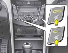 Teie auto turvasüsteemid Tüüp A Tüüp B OGDE031015 Kui ilm ei ole külm või kui istmesoojendust pole vaja kasutada, hoidke lüliteid väljalülitatud asendis.