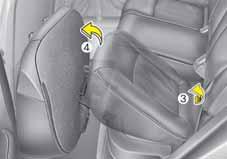 Teie auto turvasüsteemid Tagaistme kokkuklappimine Tagaistme seljatoe mõlemad pooled (ja/või istmepadjad) saab pikkade esemete autosse mahutamiseks ja pakiruumi suurendamiseks ettepoole kokku