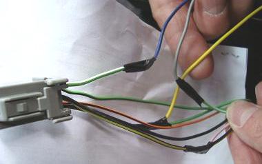 Attach the Yellow wire to the Green/Black wire. Blue - Pink - Locate the Green/White wire at Pin #3 of C3245. Cut the Green/ White wire 3 inches from the connector.