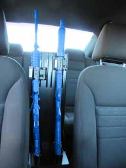 Self Supporting Gun Racks Pro-gard s Self Supporting Gun Racks are the perfect weapon mounting solution for vehicles without partitions.