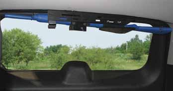 Special Purpose and Universal Mount Gun Racks Partition Mount shown in a Ford PI Utility Features of Special Purpose & Universal Gun Racks Universal Mounting - variety of mounting styles to