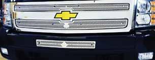 Chevrolet Grill & Bumper Inserts 07-C Grill Insert Silverado 1500 Pictures shown with optional 07-C Grill Insert Heavy Duty 2500-3500 bumper insert Summer