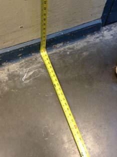 countertop measured over 40" AFF to the bottom edge of the
