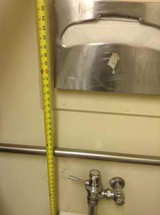 standards Toilet seat dispenser measured over 40" AFF to operable part Reset accessories to maximum 40"