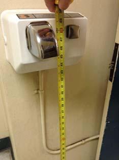 05 South Annex Jail 06 South Annex Jail Accessories Interior Signage Automatic hand dryer measured