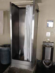 9"-4" above shower floor and top of unit not greater than 48" Adjust as
