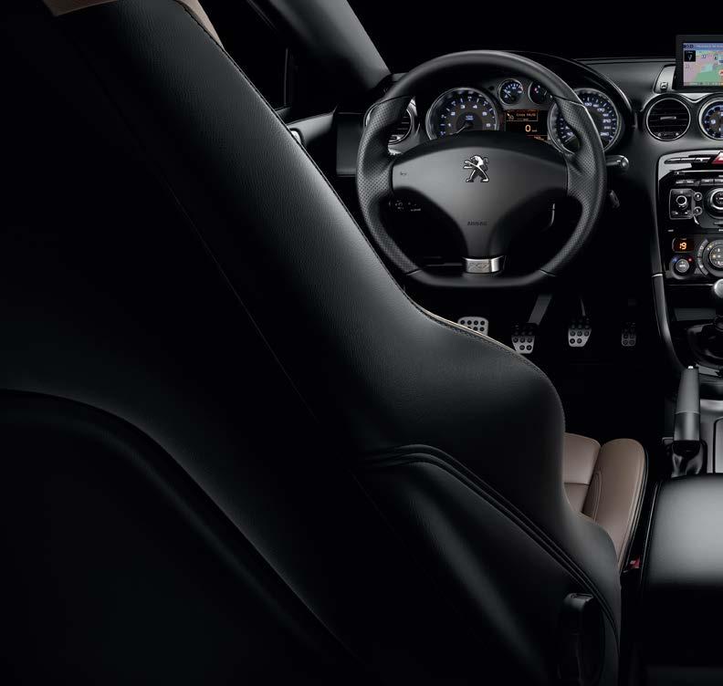 REFINEMENT AND PLEASURE Your journey begins the moment you sit in the refined cockpit of the New RCZ.