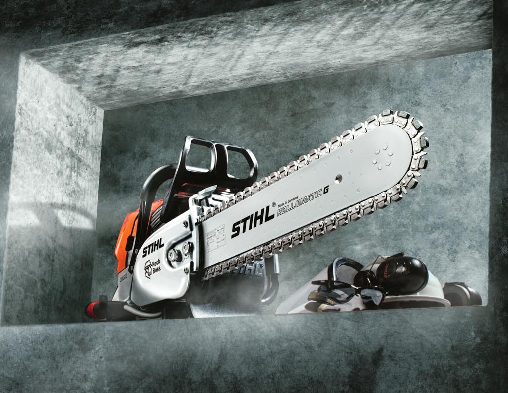STIHL 36 GBM diamond abrasive chain features a diamond segment on each drive link for fast, smooth cutting Captive bar nuts don t fall off when the sprocket cover is removed Decompression valve for