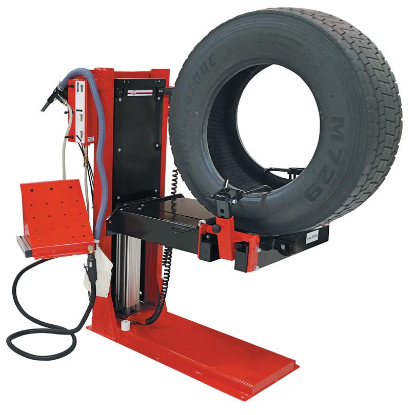 EQUIPMENT Tire Spreaders RHS-00-2 Tire Spreader German Designed Tire Spreader for Retreaders & Commercial Facilities. Greater Lift Capacity with minimum dimensional footprint.