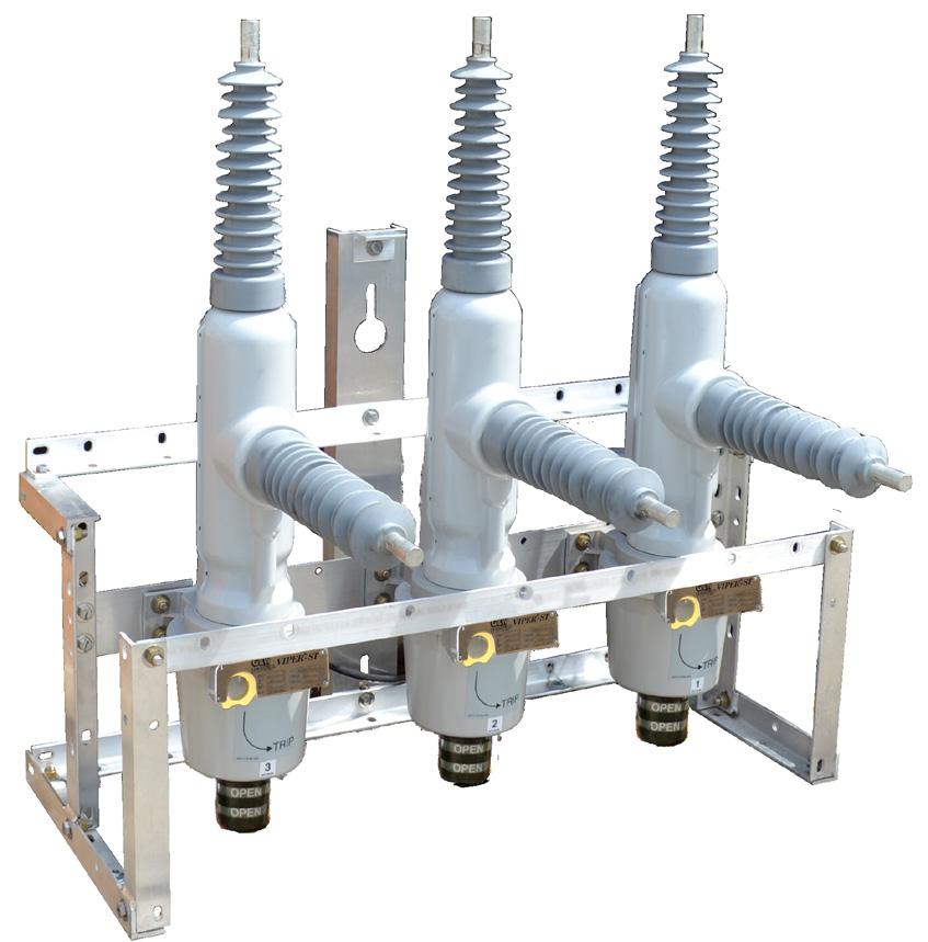 1 Ø trip / 1 Ø lockout 1 Ø trip / 3 Ø lockout 3 Ø trip / 3 Ø lockout The Viper-ST provides overcurrent protection for systems through 38kV maximum, 800A continuous current and 12.