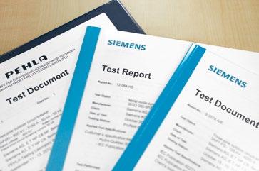 All Siemens suppliers need to be certified according to ISO standards or will be audited by Siemens.