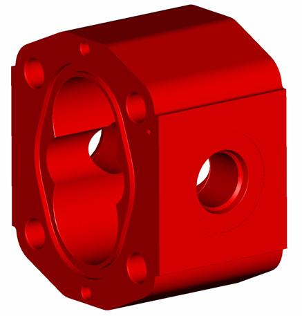 3.5 Body For reversible pumps alternative inlet and outlet ports have the same sizes as per inlet unidirectional rotation. A P 2 1 2 / 8.