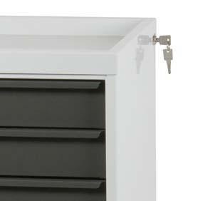 drawer to be opened at any one time Full extension drawers, depths 85, 170 &