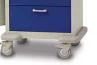 Drawers Trauma Cart - 3 x 76mm, 2 x 152mm, 1 x 230mm Drawers Anaesthesia - 1 x 76mm, 3 x