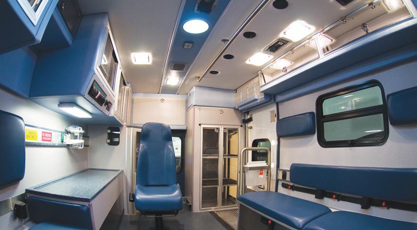 C Rail System Exclusive hospital-style rail system consolidates outlets