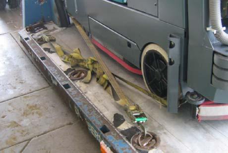 NOTE: It may be necessary to install tie-down brackets to the floor of the trailer or truck.