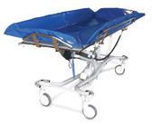 Beds & Patient Care Equipment Shower/Bath Trolleys AquaTuff Bariatric compatible with extra strengthened plates and pins Twin lifting columns for rigidity and stability Easy action hydraulic Hi lo