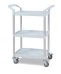Tray Size Width Depth Overall Height** 620 x 450mm 790mm 480mm 1040mm *Overall height includes castors DB0190 - Utility Cart Narrow - 3 Shelves 3 x