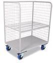 Facility Service Equipment Bulk Linen Trolleys Bulk Linen Delivery Trolley Open Front Full RHS frame Galvanised mesh back & sides Easy access open front 150mm